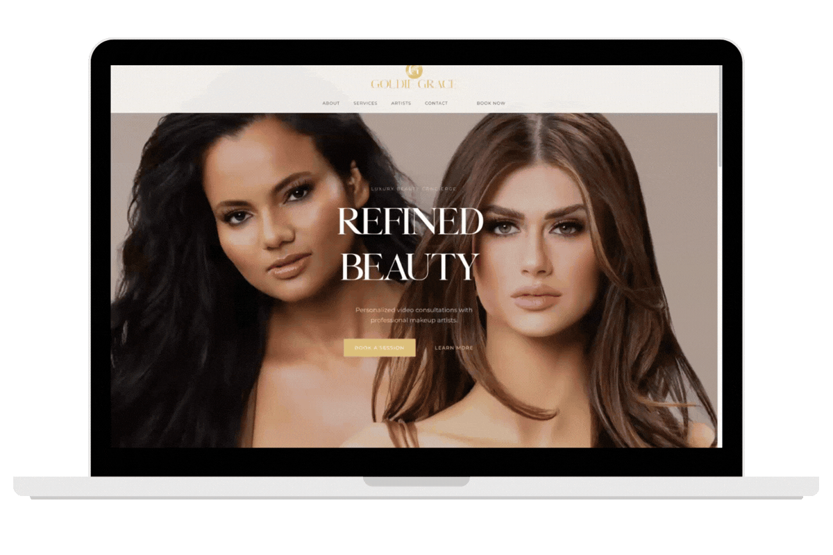 Goldie Grace Beauty desktop preview